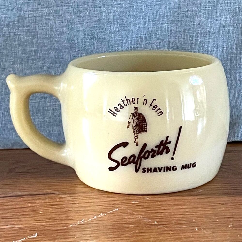 Vintage Seaforth Shaving Mug Heather'n Fern Alfred D McKelvy New York USA